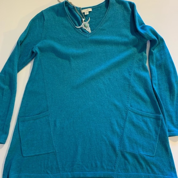 Pure J Jill Turquoise Sweater! Size XS - Picture 7 of 7
